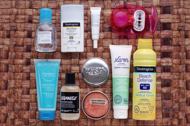 Travel-sized beauty essentials