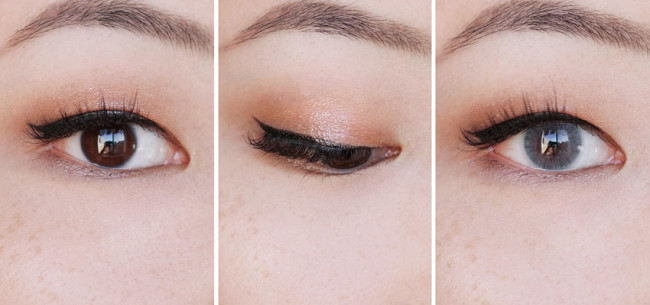 Clarins Sunkissed eyeshadow quad makeup look