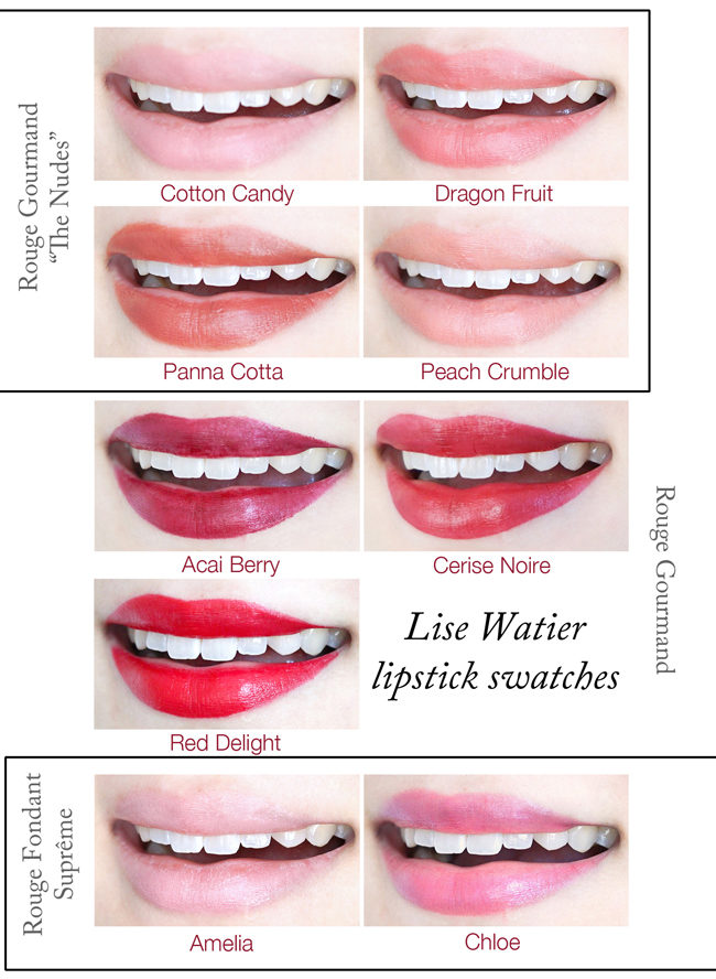 theNotice - Lise Watier Rouge Gourmand lipstick reviews, swatches ...